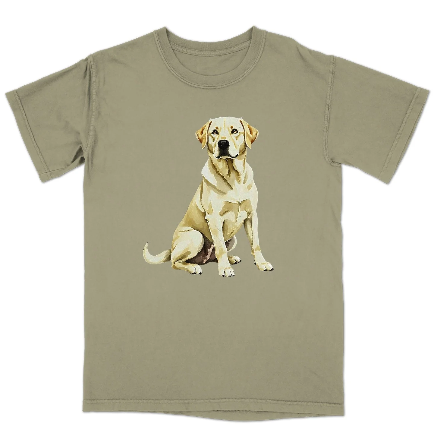 Watercolor Labrador Retriever Adult  Unisex T-Shirt - Image 4