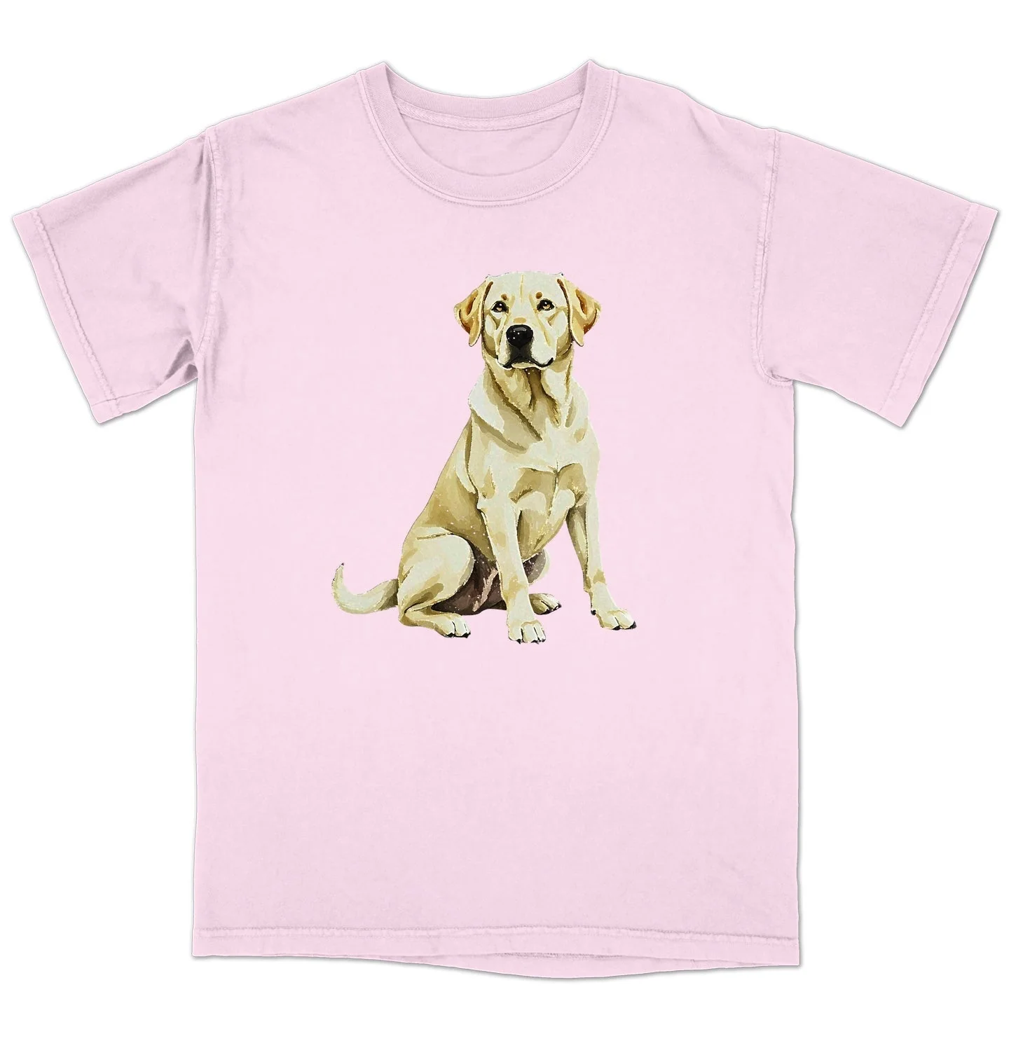 Watercolor Labrador Retriever Adult  Unisex T-Shirt - Image 5