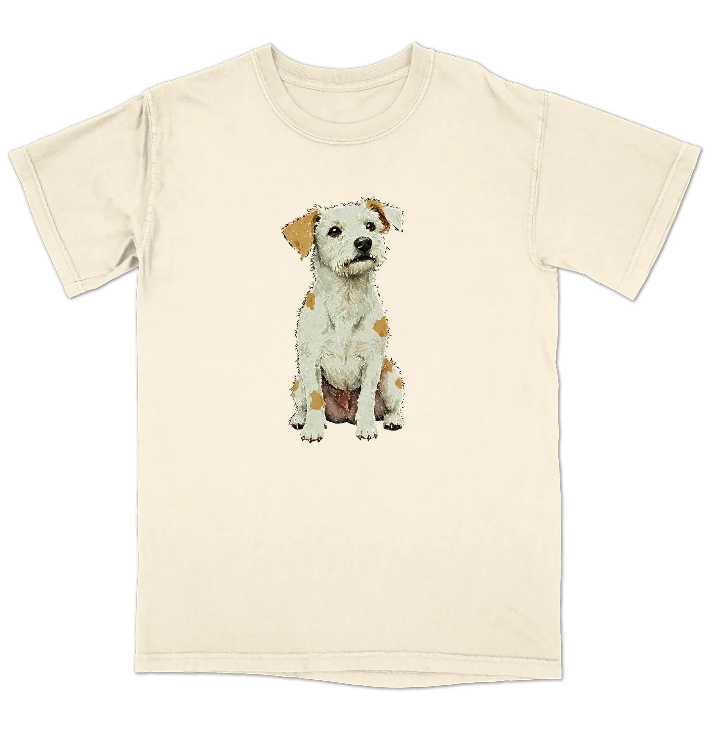 Watercolor Parson Russell Terrier Adult Unisex T-Shirt - Image 3