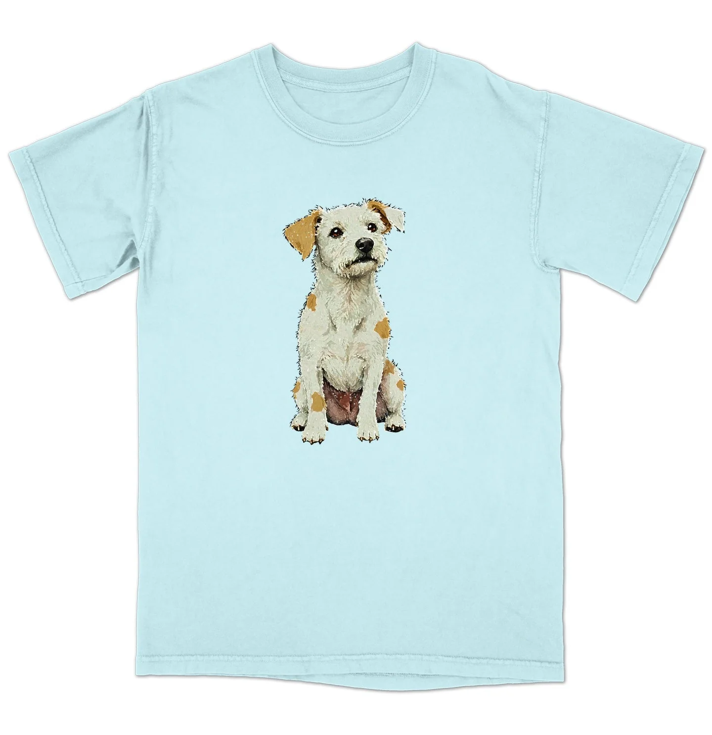 Watercolor Parson Russell Terrier Adult Unisex T-Shirt - Image 6