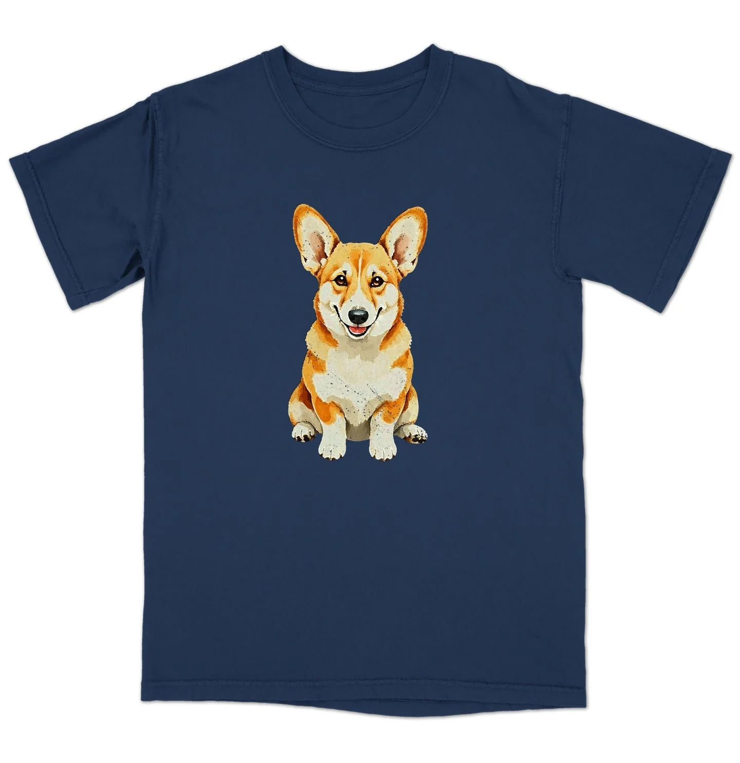 Watercolor Pembroke Welsh Corgi Adult Unisex T-Shirt