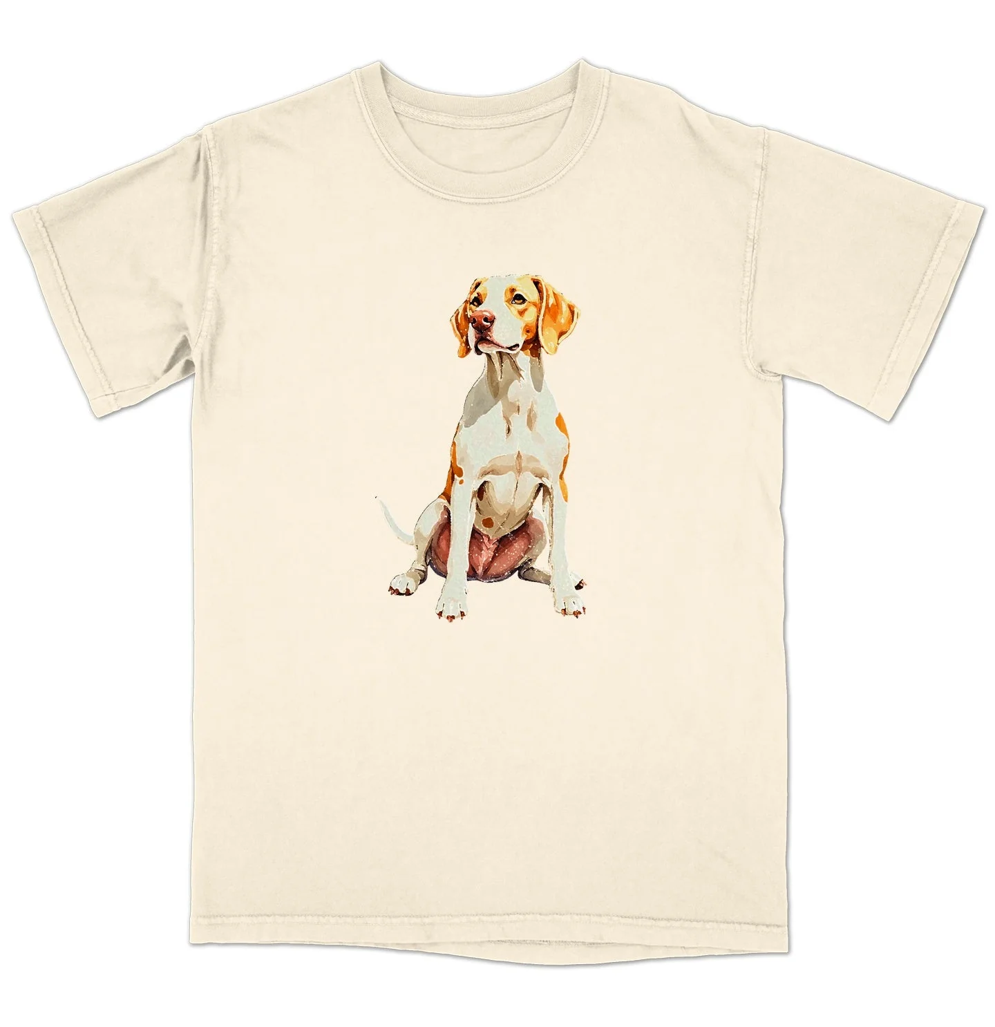 Watercolor Pointer Adult Unisex T-Shirt - Image 3