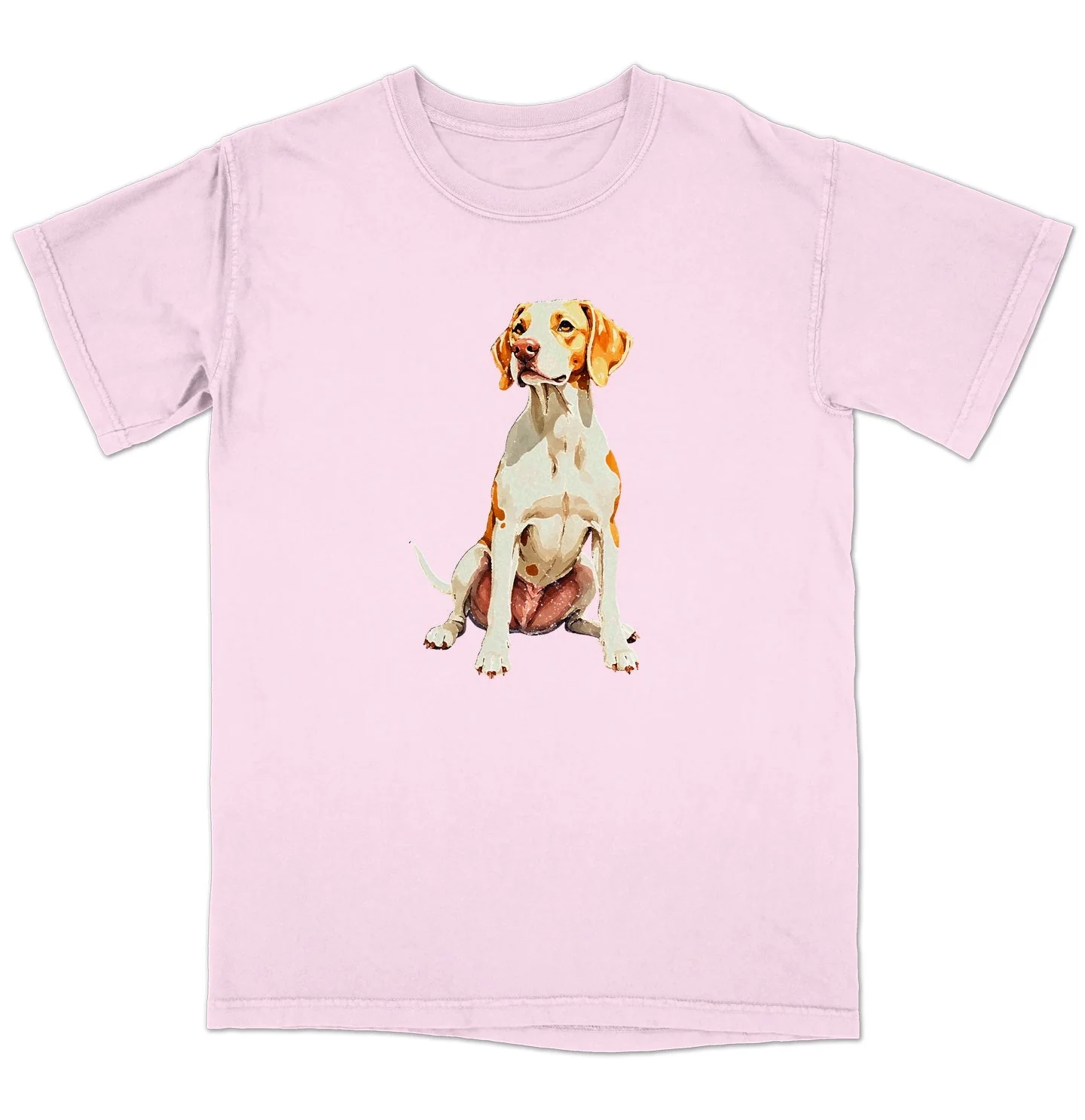 Watercolor Pointer Adult Unisex T-Shirt - Image 5