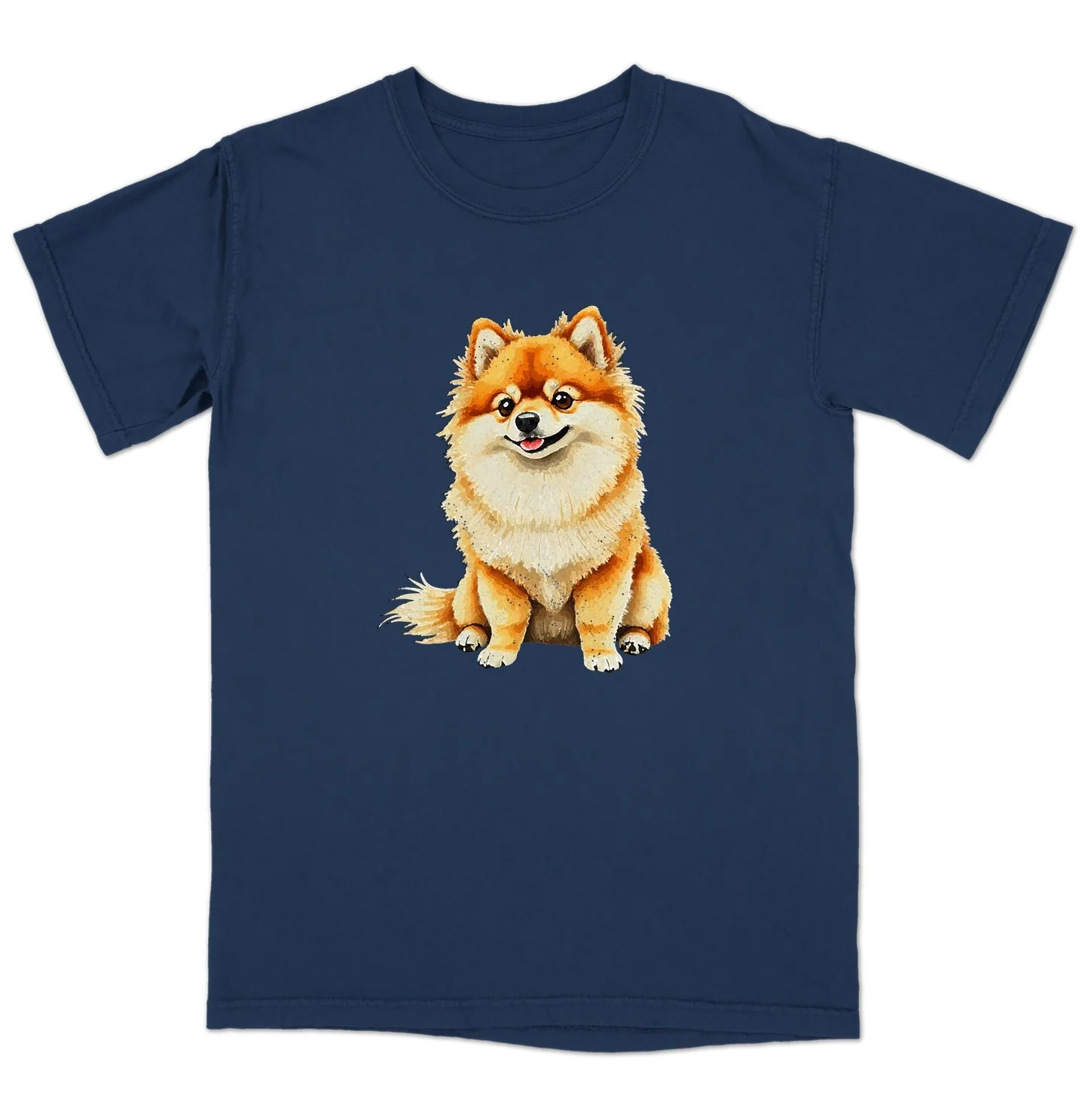 Watercolor Pomeranian Adult Unisex T-Shirt