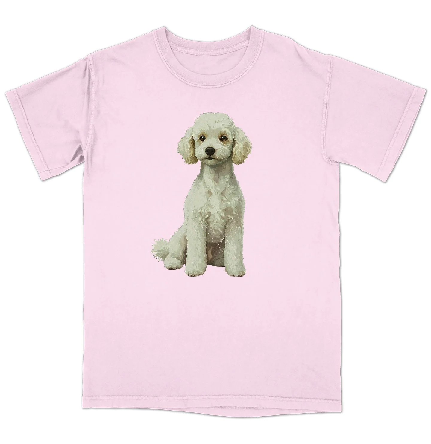 Watercolor Miniature Poodle Adult Unisex T-Shirt - Image 5