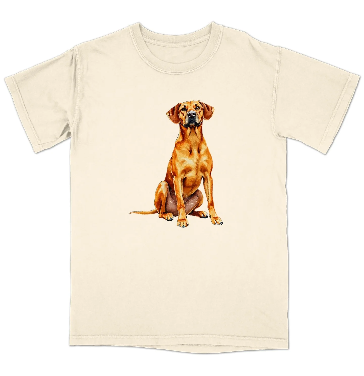 Watercolor Rhodesian Ridgeback Adult Unisex T-Shirt - Image 3