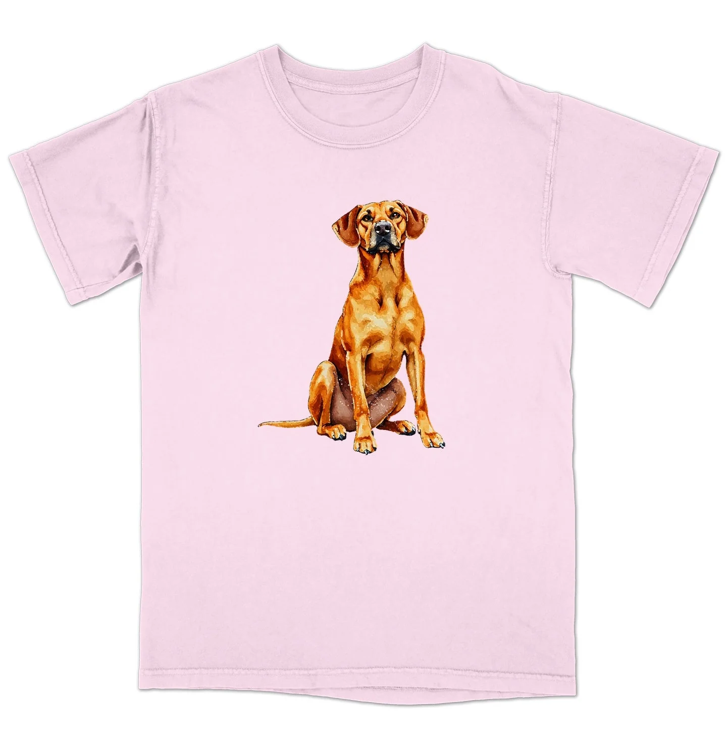 Watercolor Rhodesian Ridgeback Adult Unisex T-Shirt - Image 5
