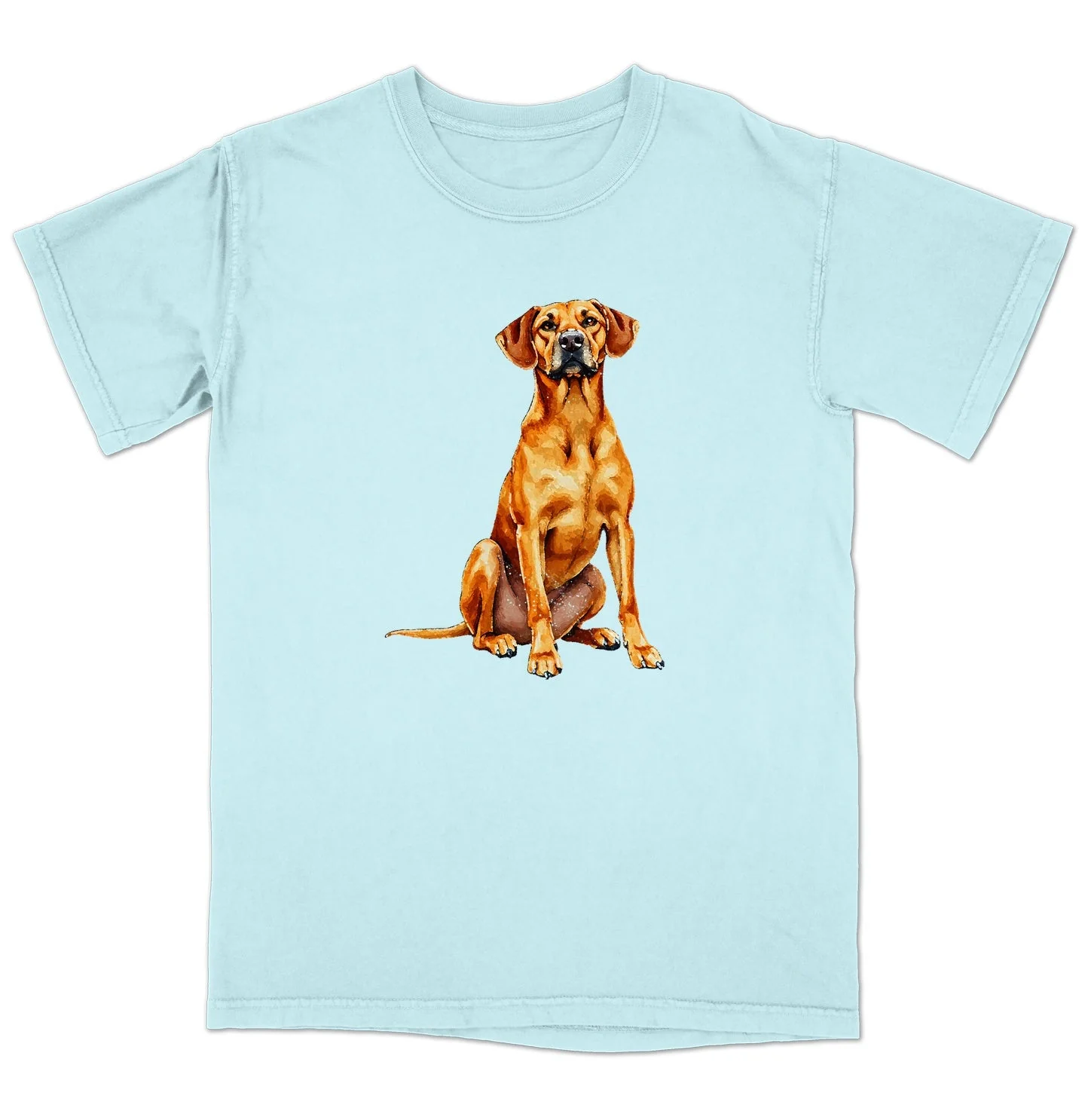Watercolor Rhodesian Ridgeback Adult Unisex T-Shirt - Image 6