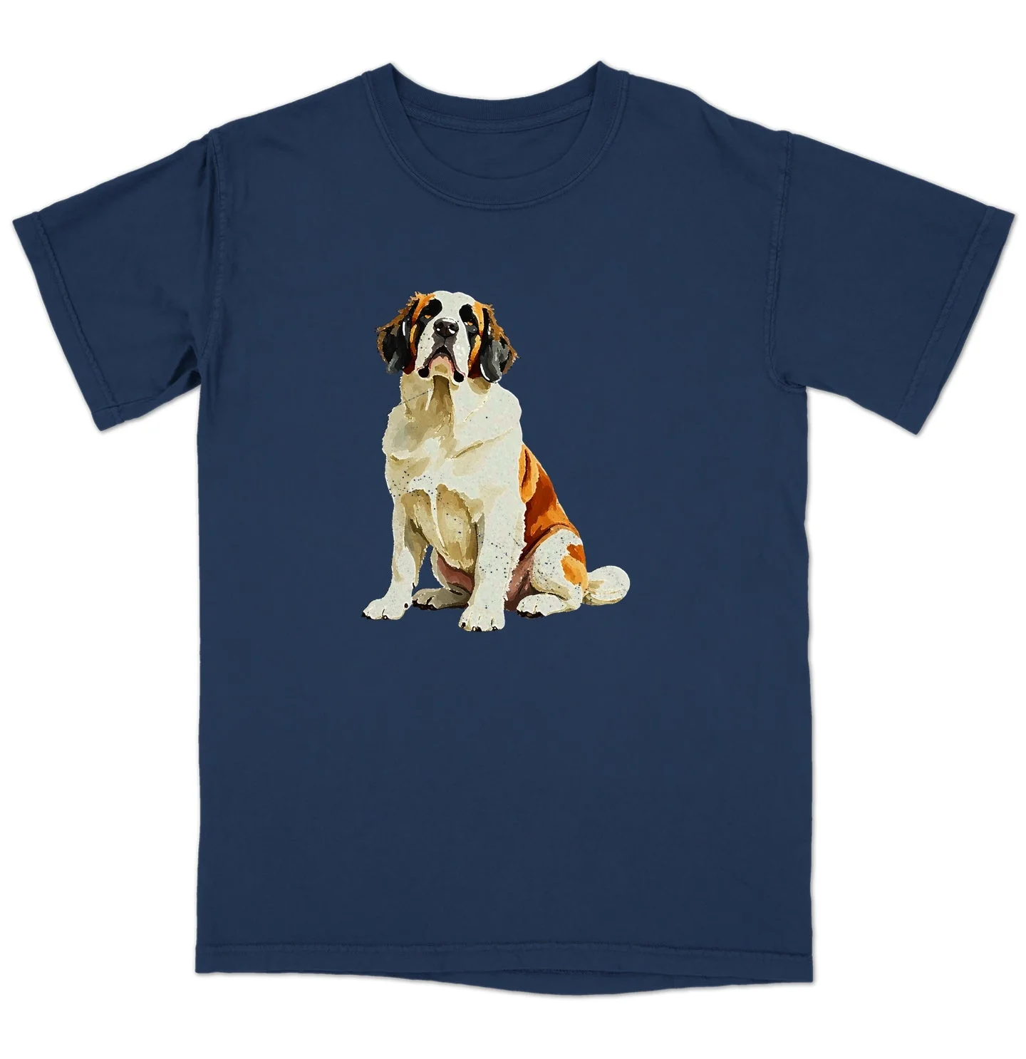 Watercolor Saint Bernard Adult Unisex T-Shirt
