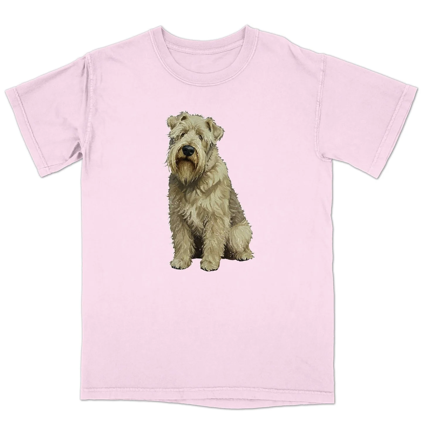 Watercolor Soft Coated Wheaten Terrier Adult Unisex T-Shirt - Image 5