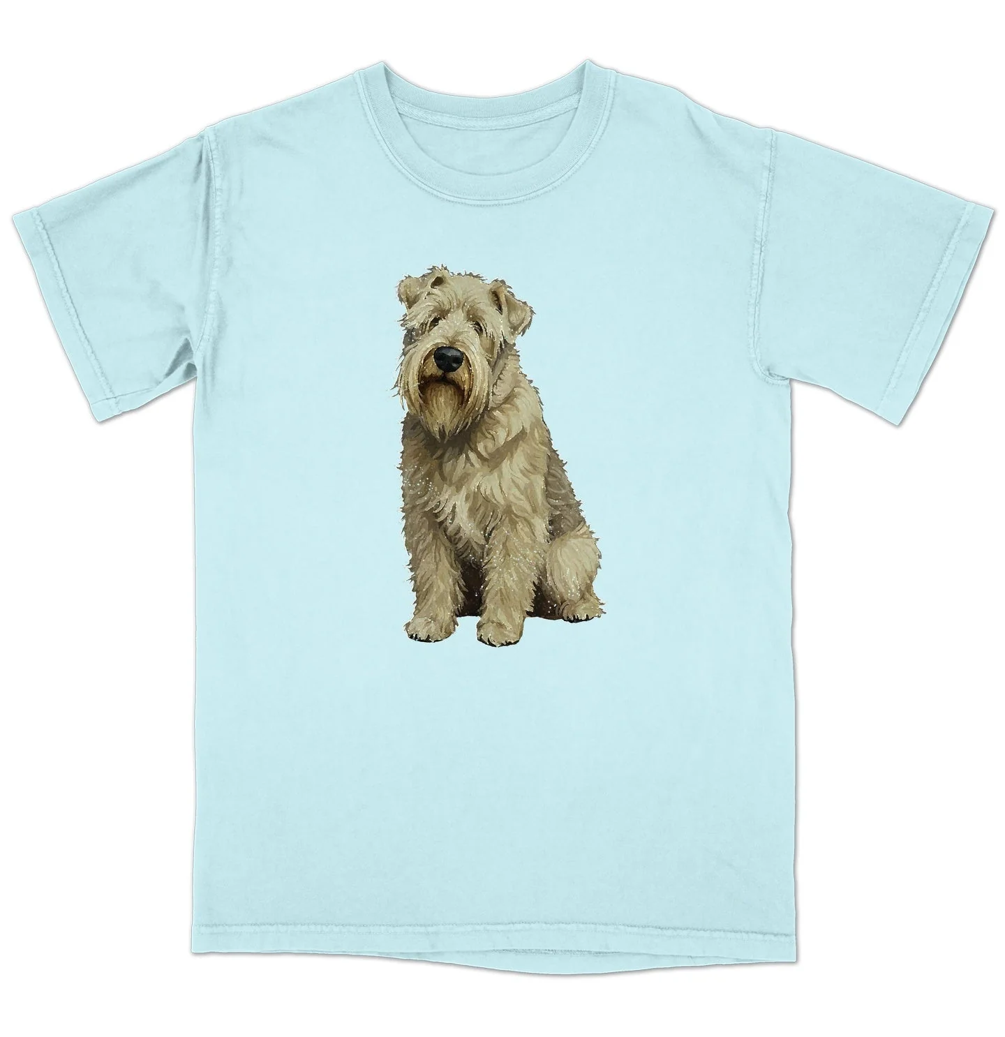Watercolor Soft Coated Wheaten Terrier Adult Unisex T-Shirt - Image 6