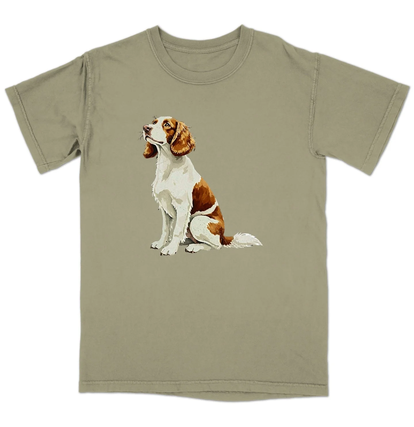 Watercolor Welsh Springer Spaniel Adult Unisex T-Shirt - Image 4