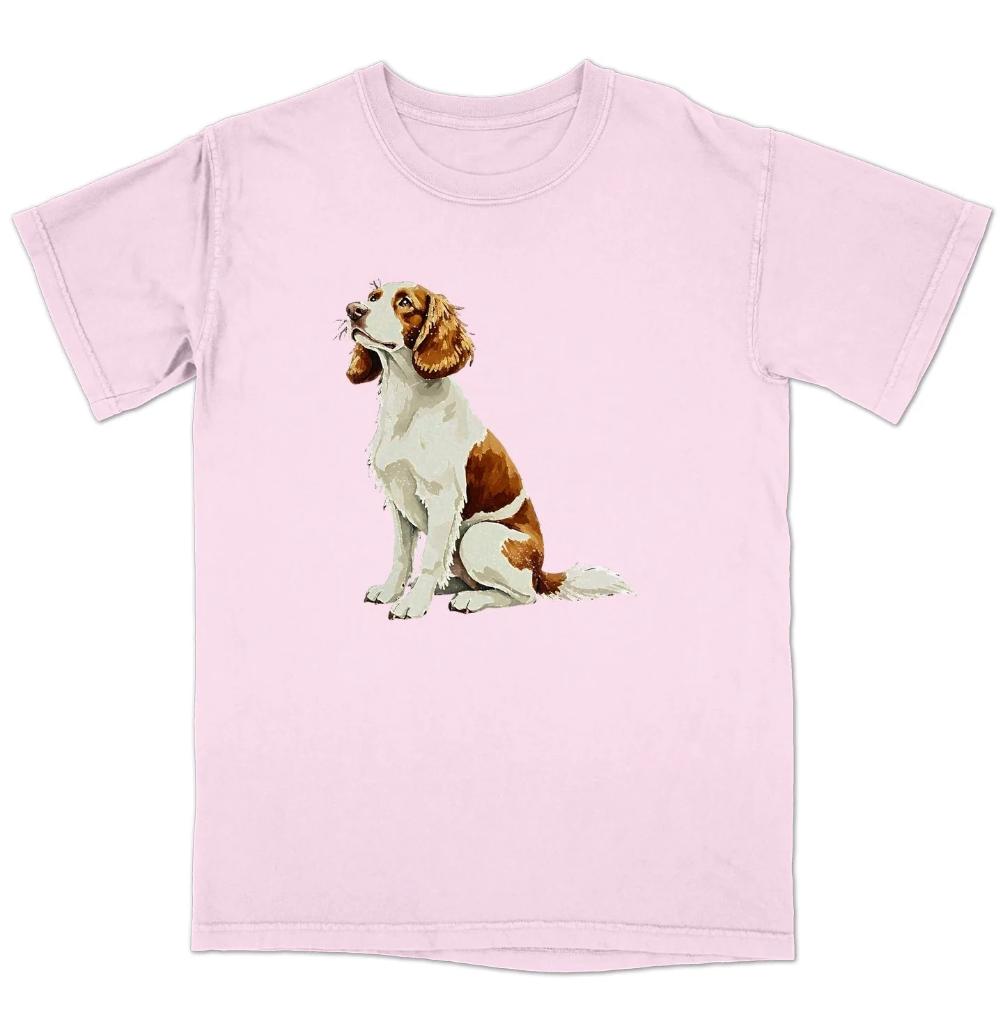 Watercolor Welsh Springer Spaniel Adult Unisex T-Shirt - Image 5