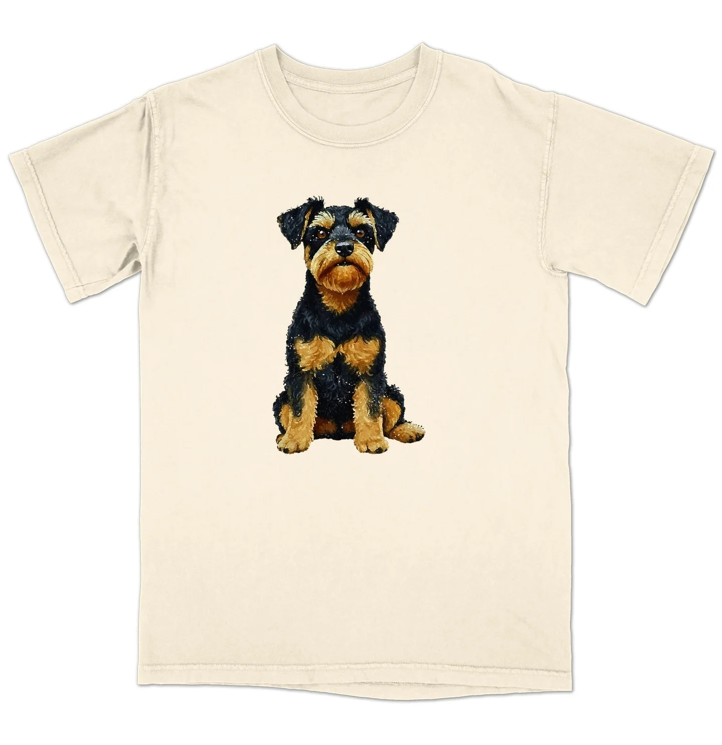 Watercolor Welsh Terrier Adult Unisex T-Shirt - Image 3