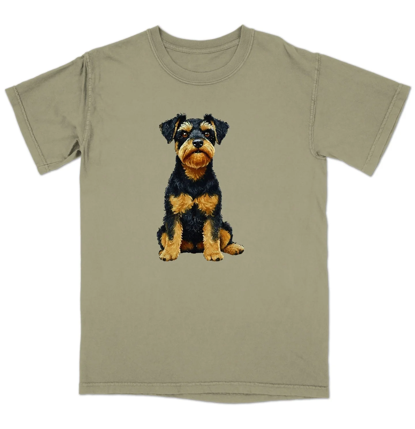 Watercolor Welsh Terrier Adult Unisex T-Shirt - Image 4