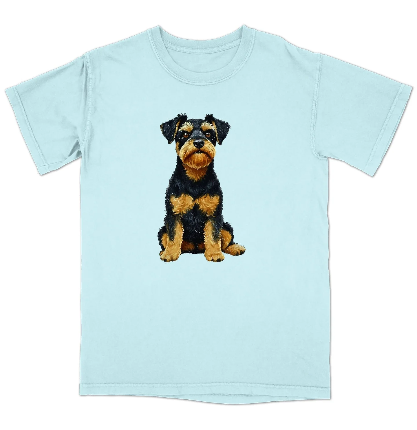 Watercolor Welsh Terrier Adult Unisex T-Shirt - Image 6