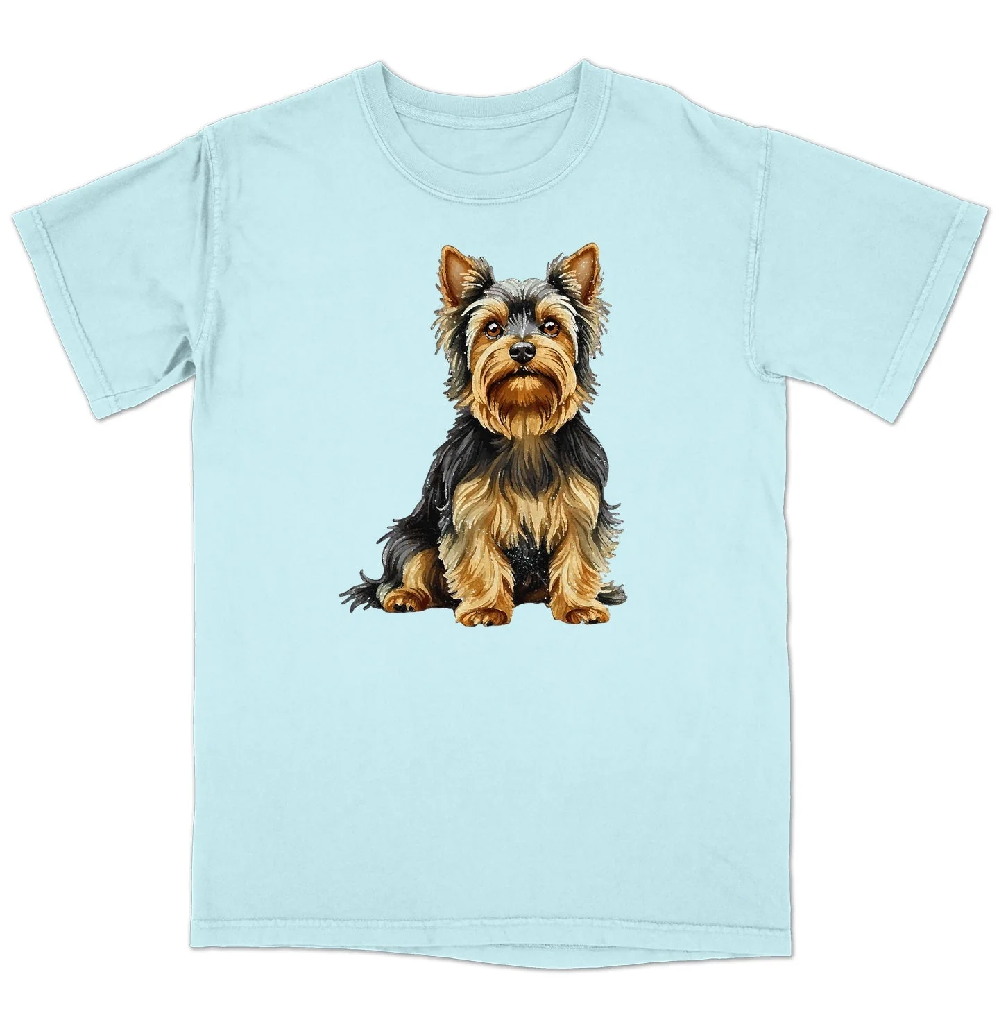 Watercolor Yorkshire Terrier Adult Unisex T-Shirt - Image 6