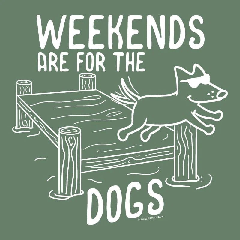 Weekends are for the Dogs  - Classic Long-Sleeve T-Shirt - Image 2