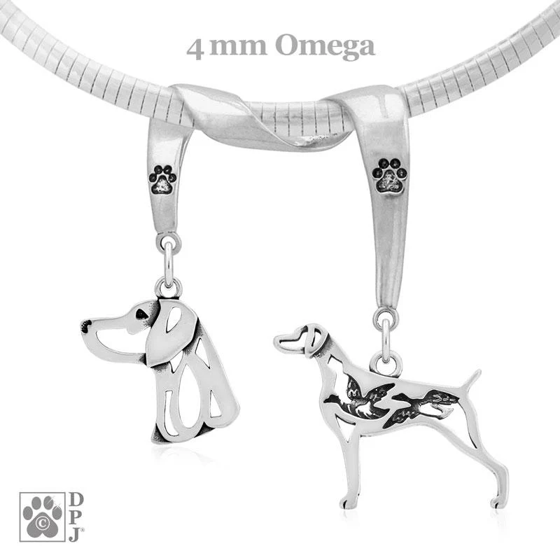 Weimaraner, Charm Holder, Necklace - Image 2