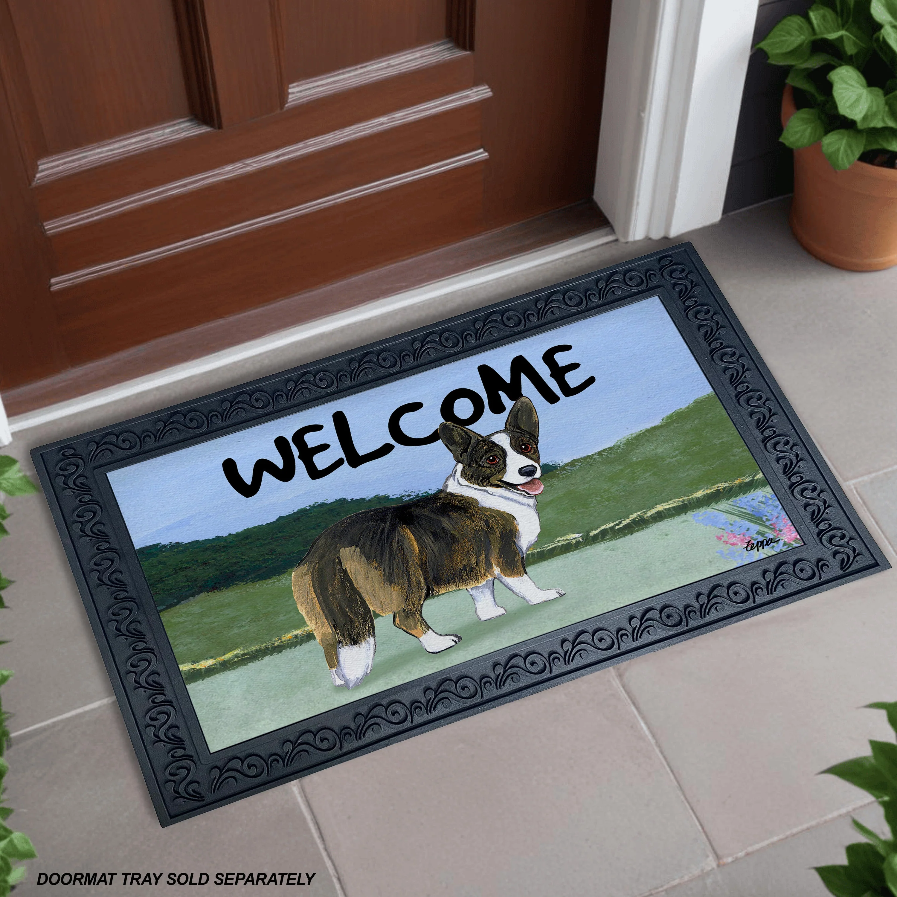Cardigan Welsh Corgi Welcome Mat