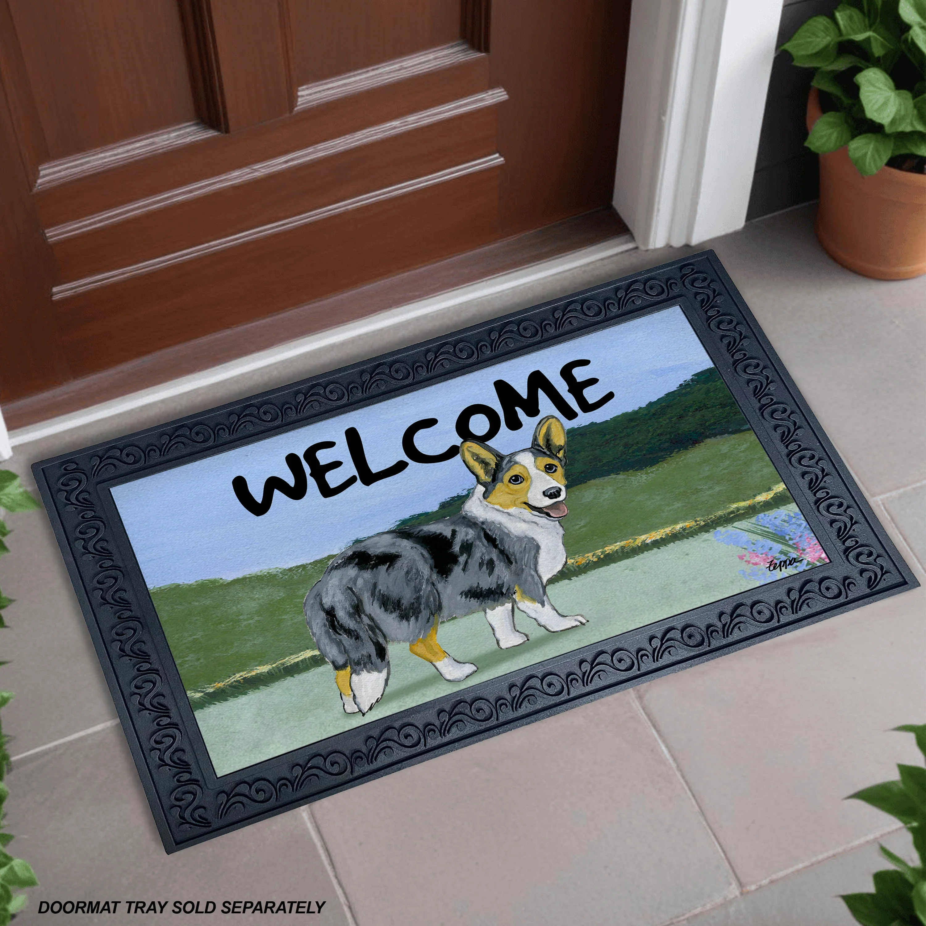 Cardigan Welsh Corgi Welcome Mat - Image 2
