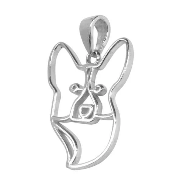 Pembroke Welsh Corgi  Sterling Silver Cut Out Pendants - Image 2