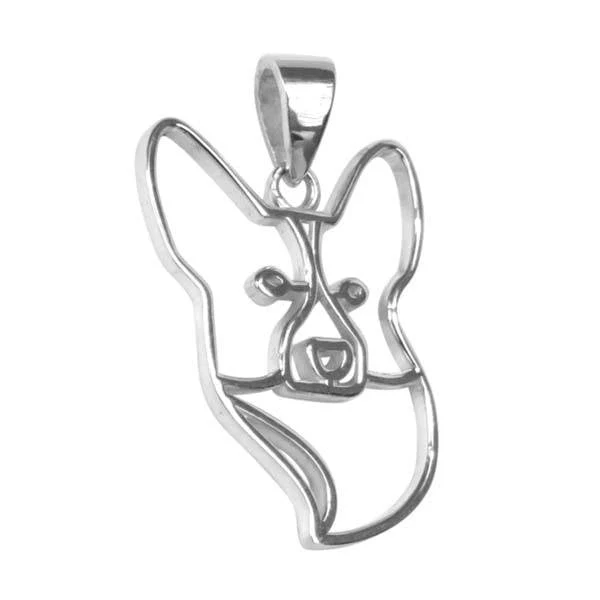 Pembroke Welsh Corgi  Sterling Silver Cut Out Pendants - Image 3