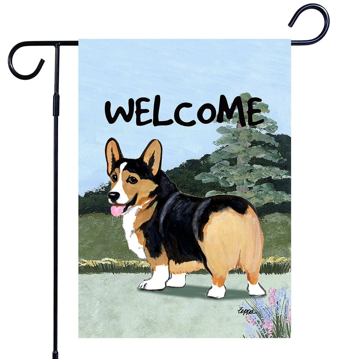 Welsh Corgi Pembroke Garden Flag - Image 2