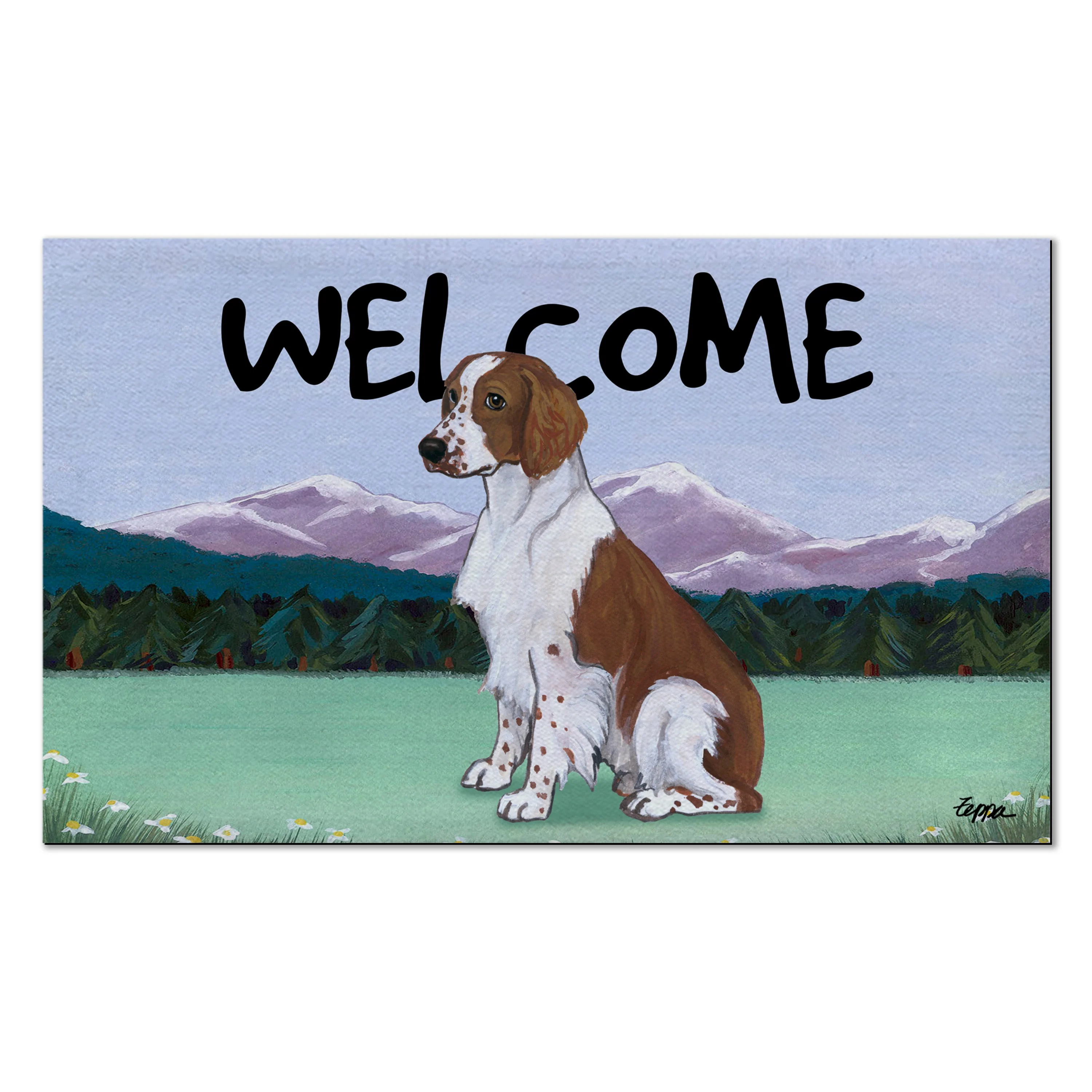 Welsh Springer Spaniel Welcome Mat - Image 3