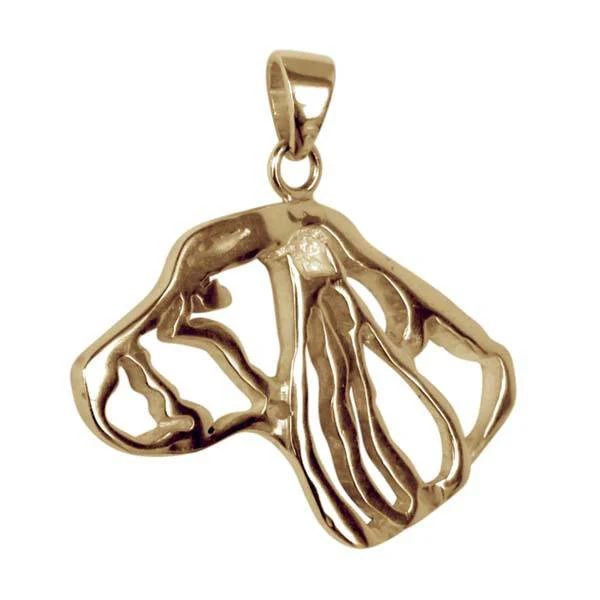 Welsh Springer Spaniel 14K Gold Cut Out Pendant - Image 2