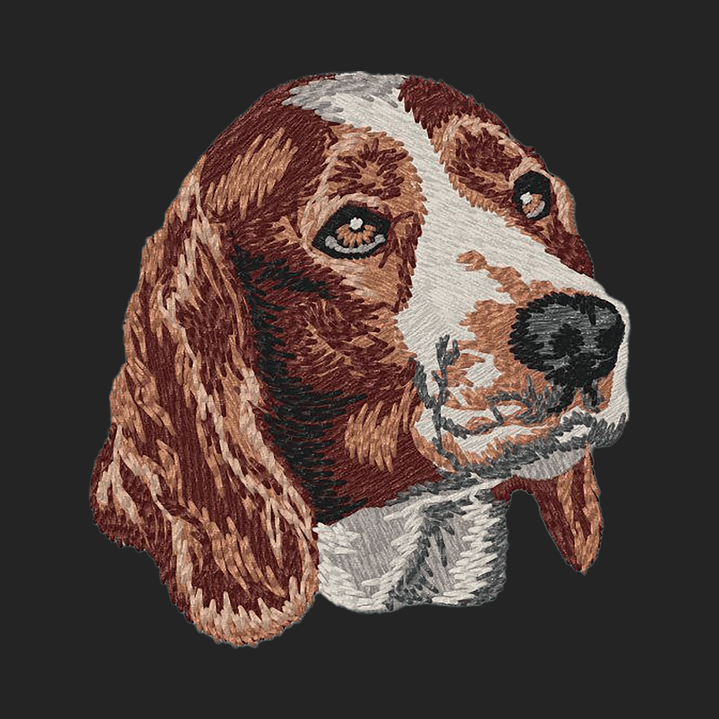 Welsh Springer Spaniel Embroidered Sweatshirt Hoodie - Image 3