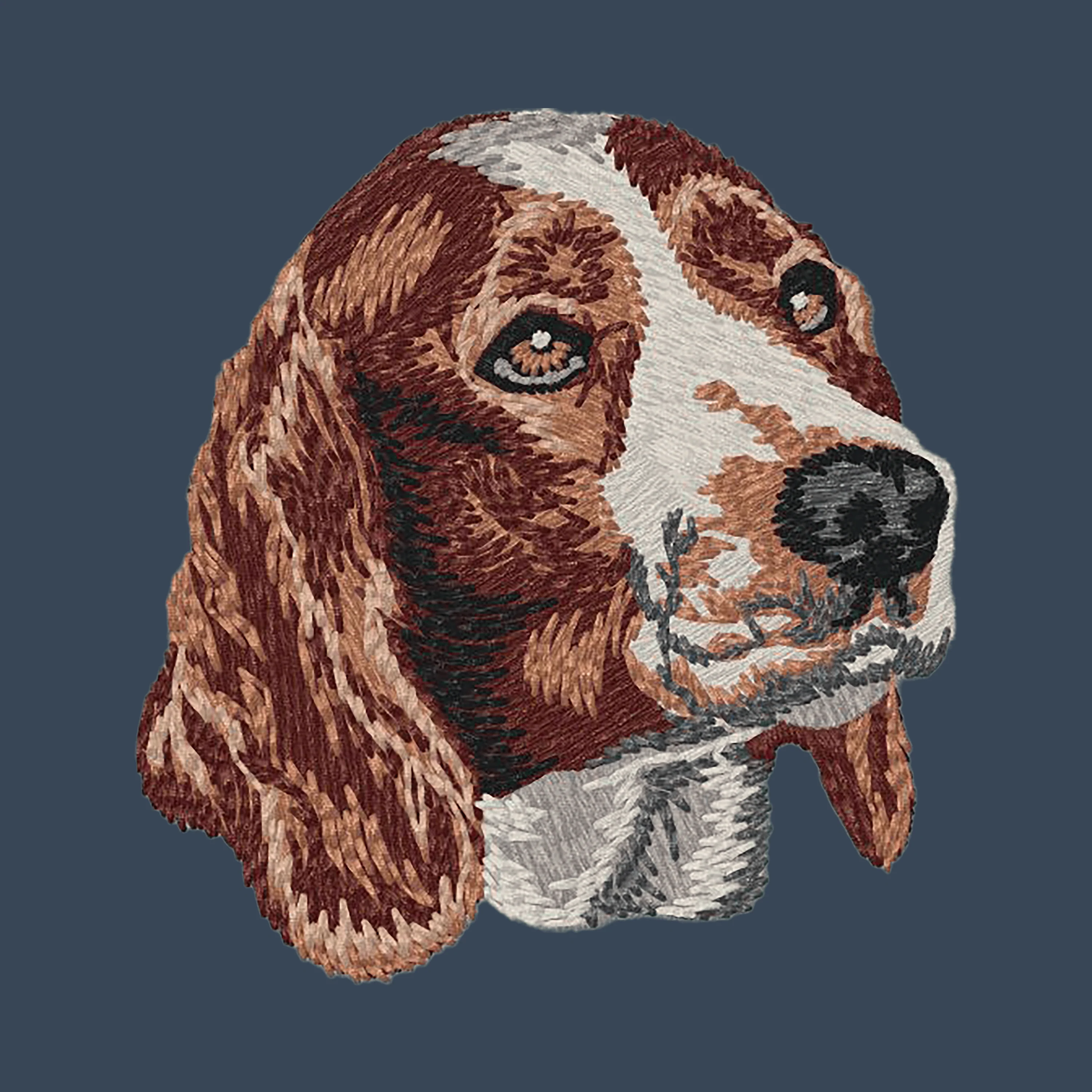 Welsh Springer Spaniel Embroidered Women's Denim Shirt - Image 3