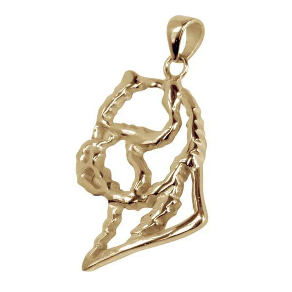 West Highland White Terrier 14K Gold Cut Out Pendant - Image 3