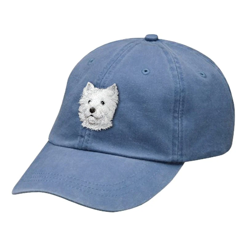 West Highland White Terrier Embroidered Baseball Cap