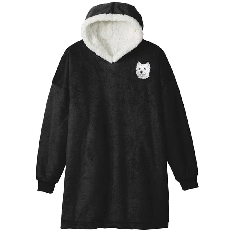 West Highland White Terrier Embroidered Wearable Blanket - Image 4