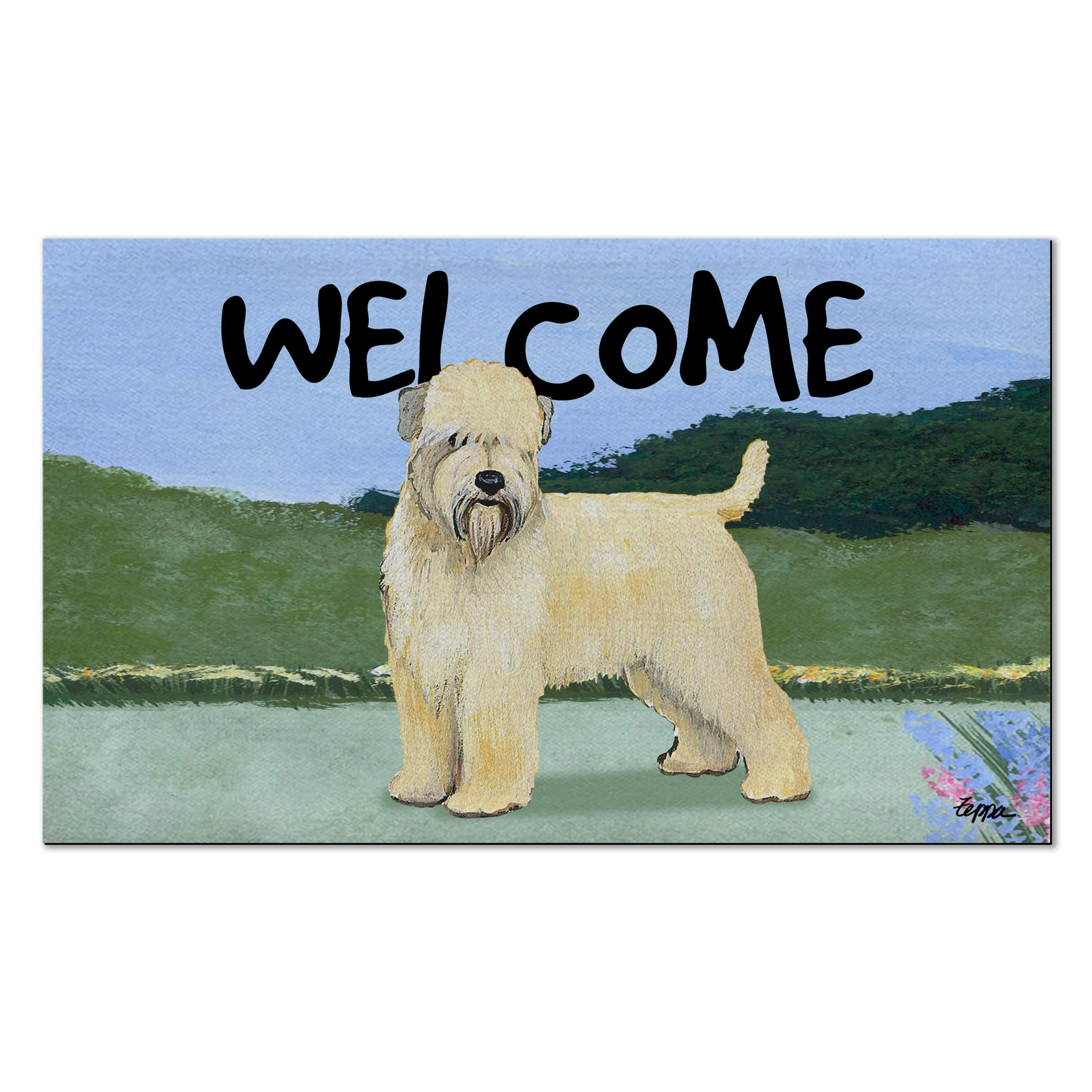 Soft Coated Wheaten Terrier Welcome Mat - Image 2