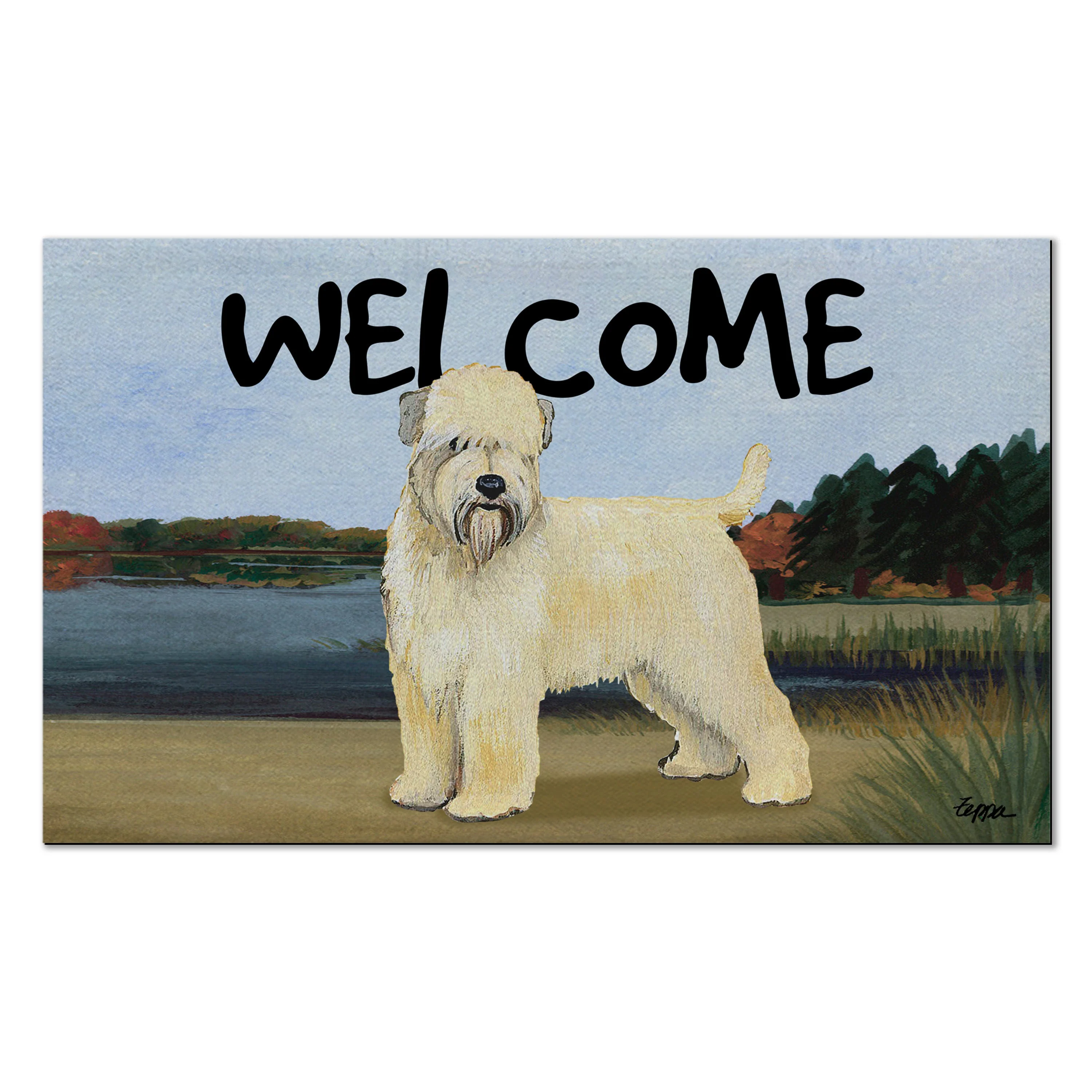 Soft Coated Wheaten Terrier Welcome Mat - Image 4