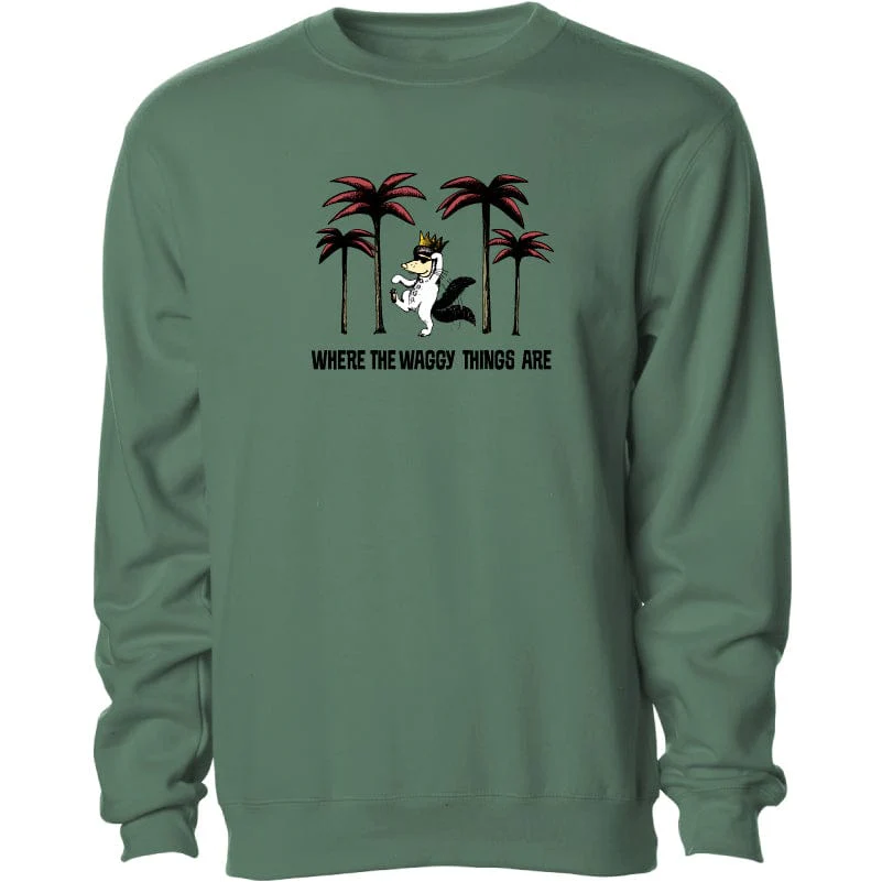 Where The Waggy Things Are - Crewneck Sweatshirt