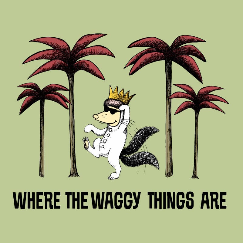 Where The Waggy Things Are - Ladies Plus V-Neck Tee - Image 2