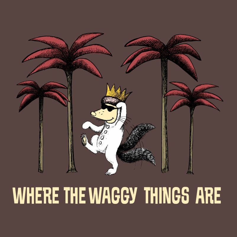 Where The Waggy Things Are - Sweatshirt Pullover Hoodie - Image 2