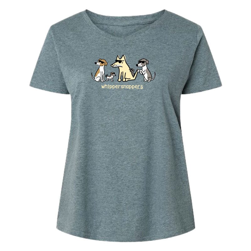 Whippersnappers - Ladies Curvy V-Neck Tee