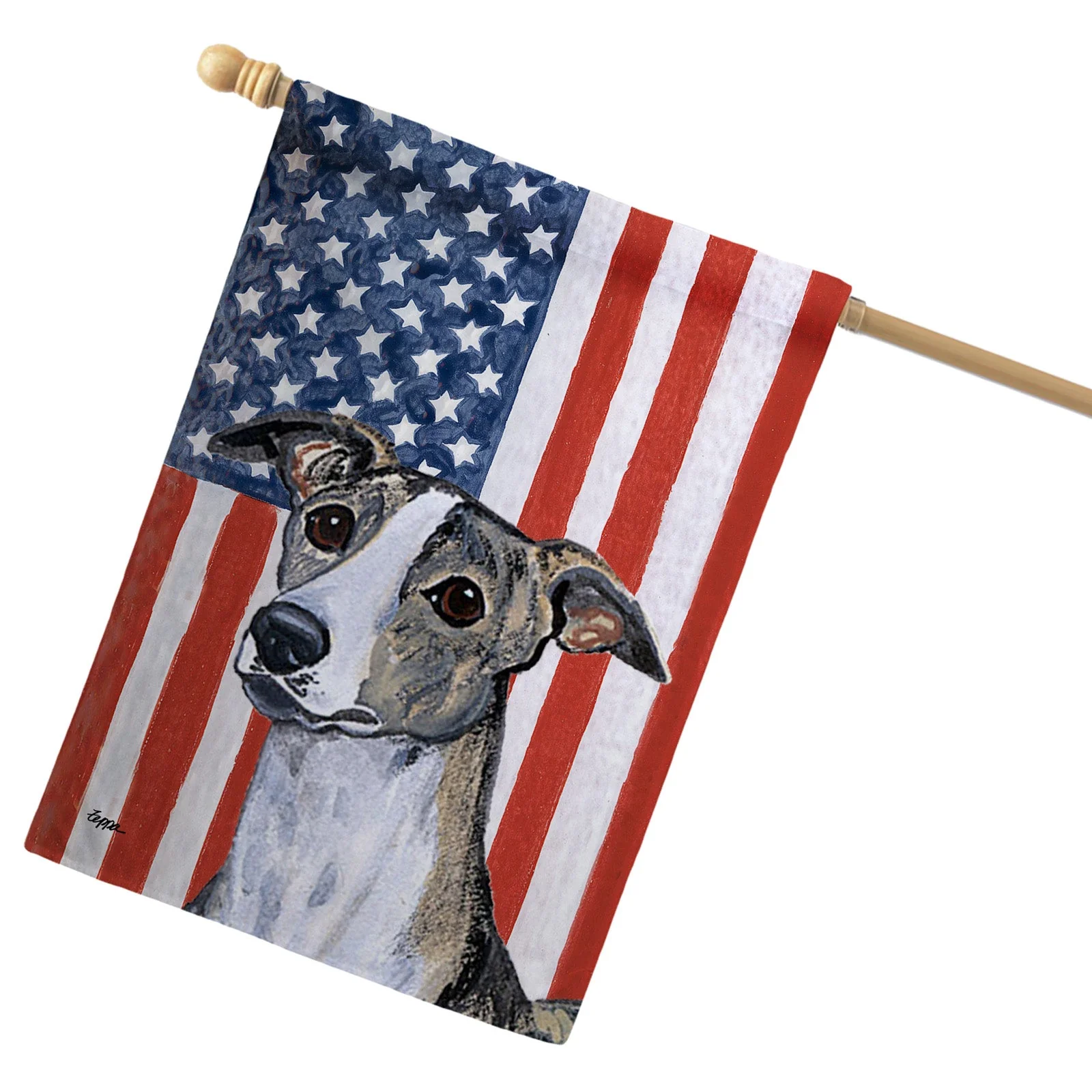 Whippet Americana House Flag