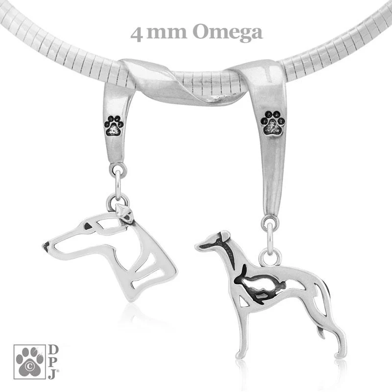 Whippet, Charm Holder, Necklace - Image 2