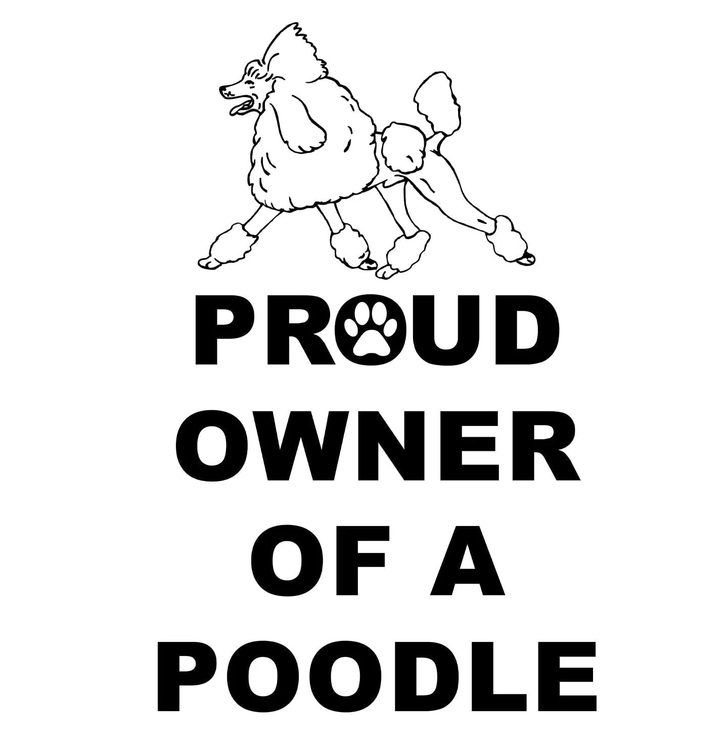 White Poodle Proud Owner - Women's V-Neck T-Shirt - Image 2