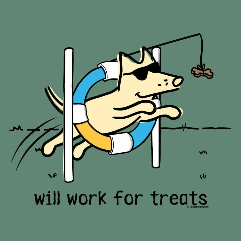 Will Work For Treats - Long-Sleeve T-Shirt Classic - Image 2