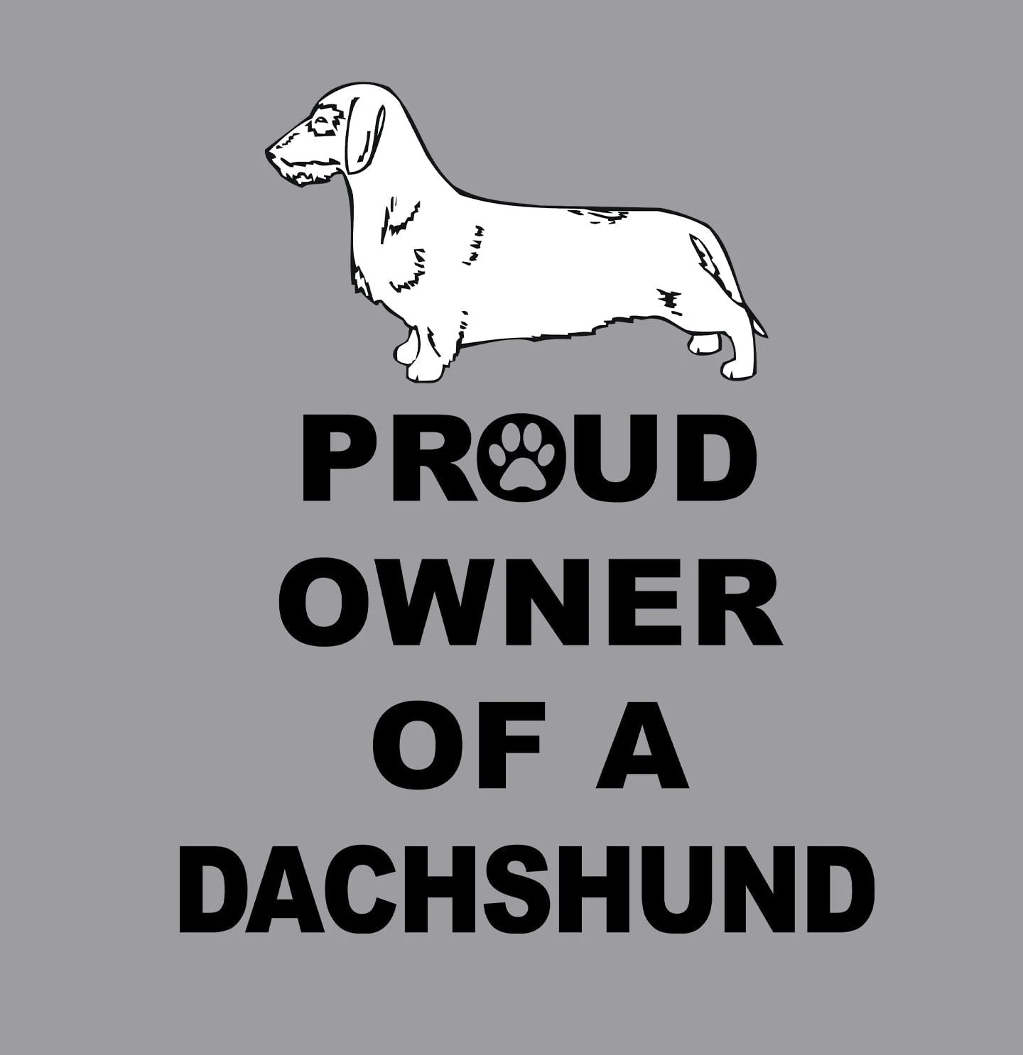 Wirehaired Dachshund Proud Owner - Adult Unisex T-Shirt - Image 2