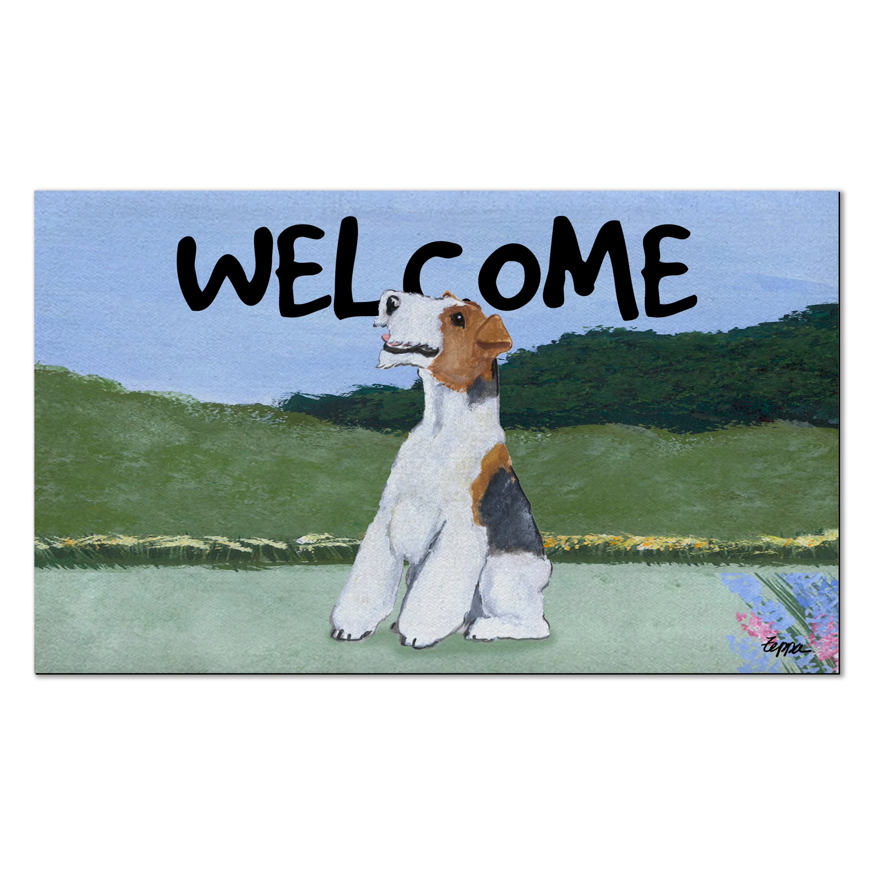 Wire Fox Terrier Welcome Mat - Image 2