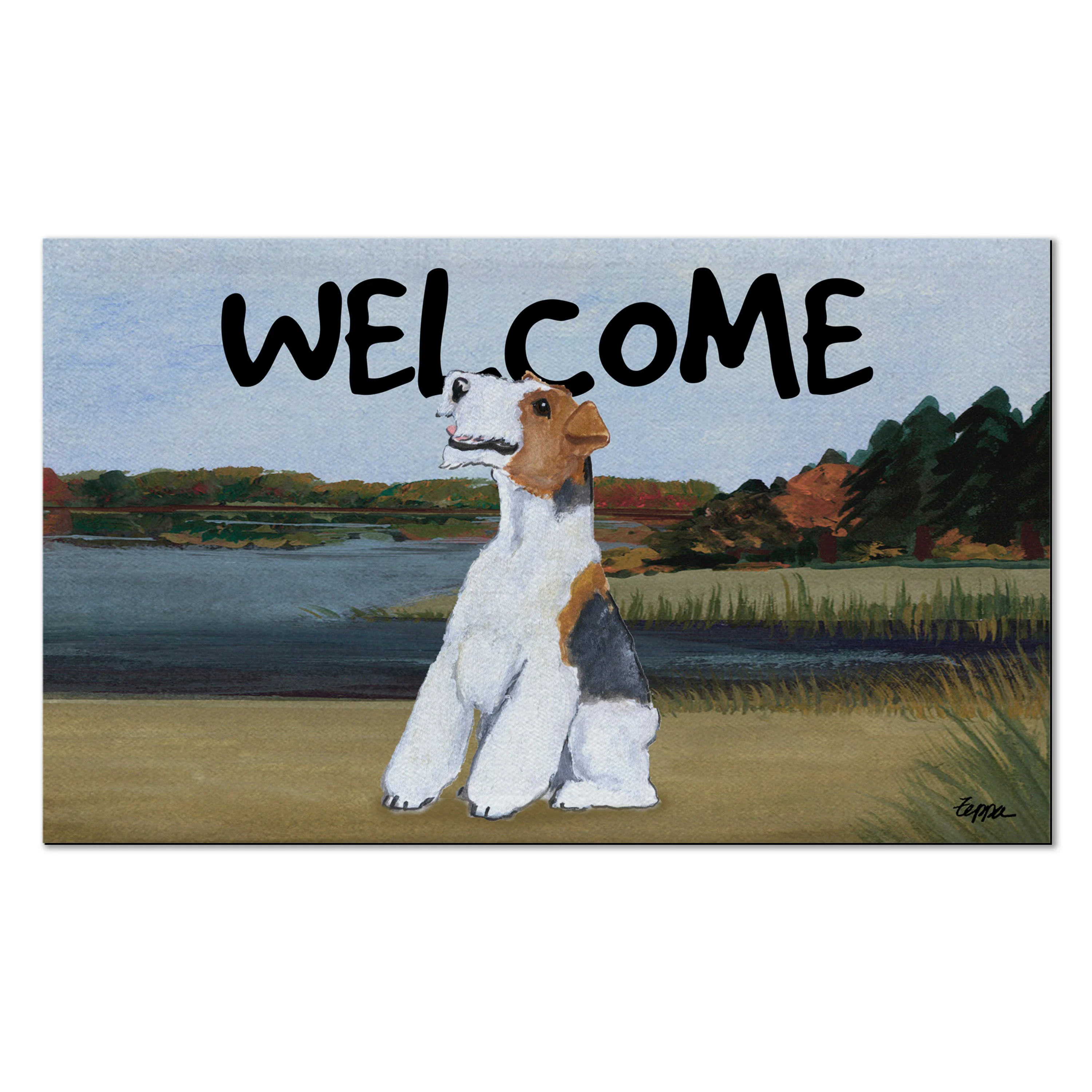 Wire Fox Terrier Welcome Mat - Image 4