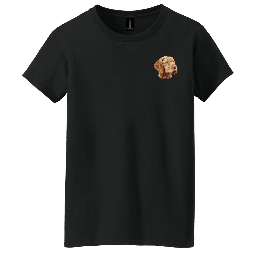 Wirehaired Vizsla Embroidered Women's T-Shirt - Image 3