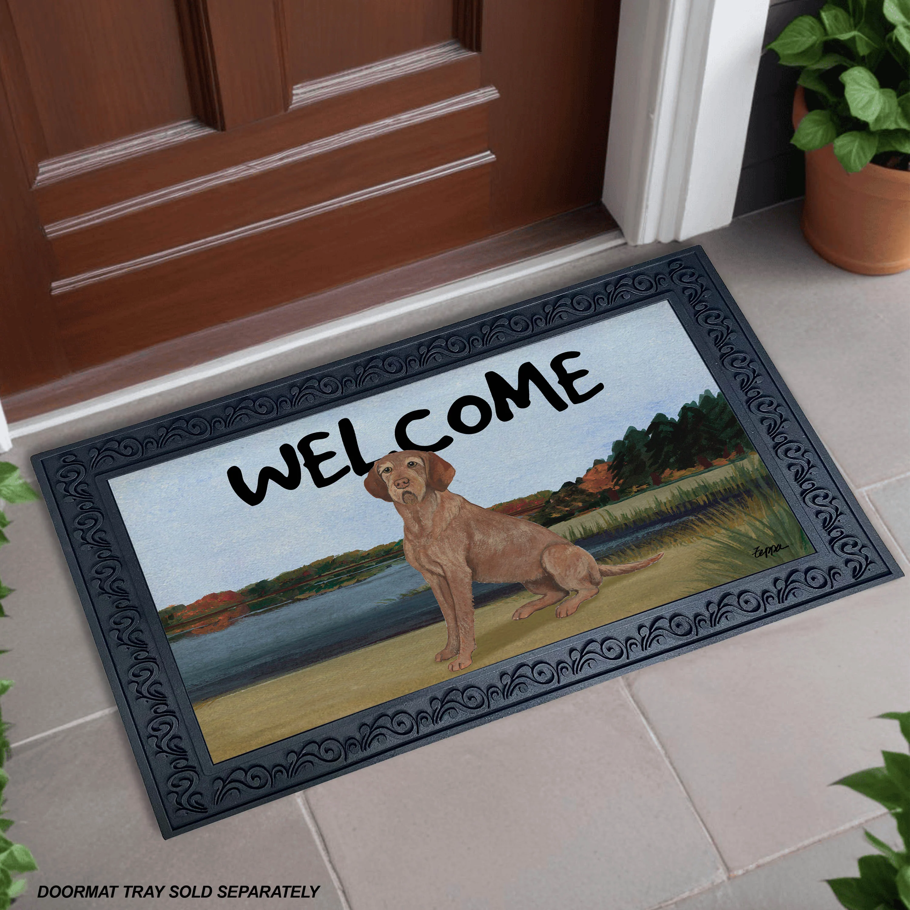 Wirehaired Vizsla Welcome Mat